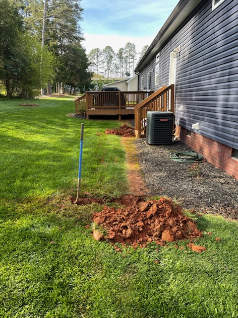 Before French Drain