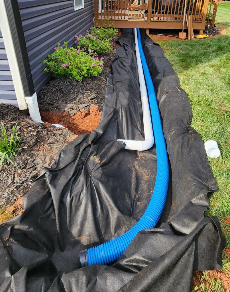 French Drain Install Concord NC